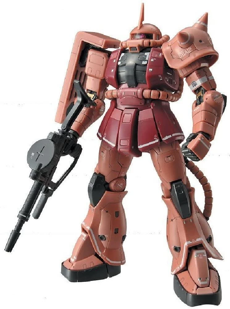 Bandai Gundam 1/144 RG #02 Gundam 0079 MS-06S Zaku II (Char Aznable's Custom) Model Kit 1 Bandai Gundam 1/144 RG #02 Gundam 0079 MS-06S Zaku II (Char Aznable's Custom) Model Kit