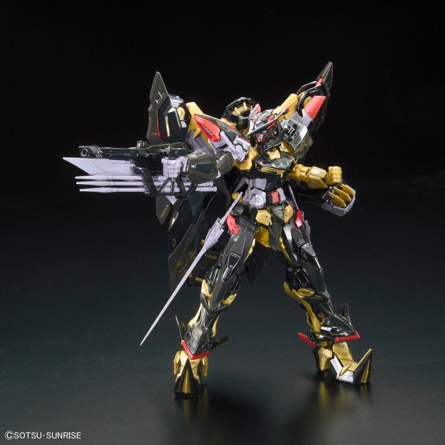 Bandai Gundam 1/144 RG #24 Seed Astray MBF-P01-Re2AMATU Gundam Astray Gold Frame Amatsu Mina Model Kit 3 Bandai Gundam 1/144 RG #24 Seed Astray MBF-P01-Re2AMATU Gundam Astray Gold Frame Amatsu Mina Model Kit - Image 3