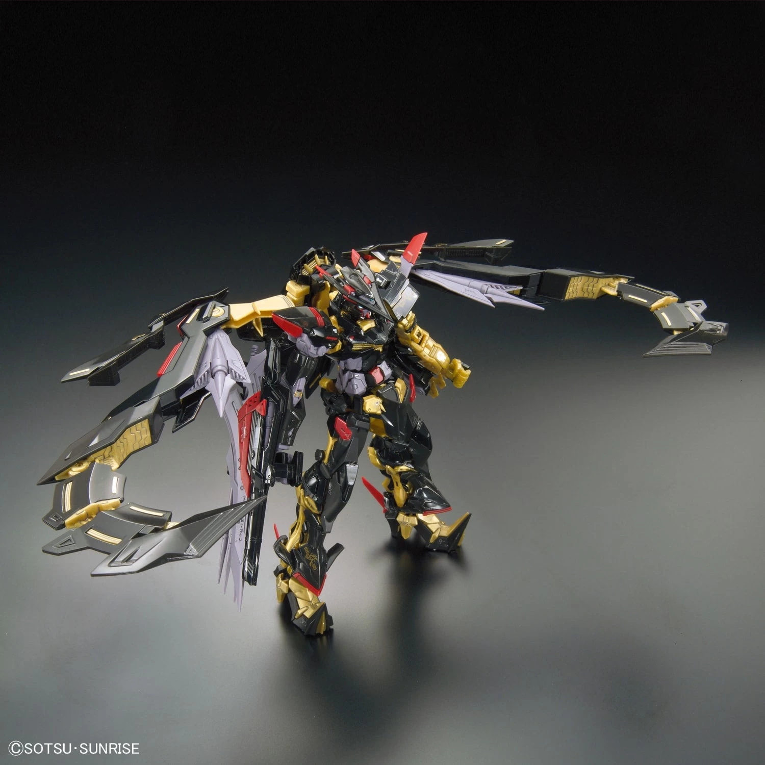 Bandai Gundam 1/144 RG #24 Seed Astray MBF-P01-Re2AMATU Gundam Astray Gold Frame Amatsu Mina Model Kit 4 Bandai Gundam 1/144 RG #24 Seed Astray MBF-P01-Re2AMATU Gundam Astray Gold Frame Amatsu Mina Model Kit - Image 4