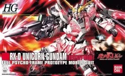 Bandai Gundam 1/144 HGUC #100 RX-0 Unicorn Gundam [Destroy Mode] Model Kit -Popmart 4573102573995
