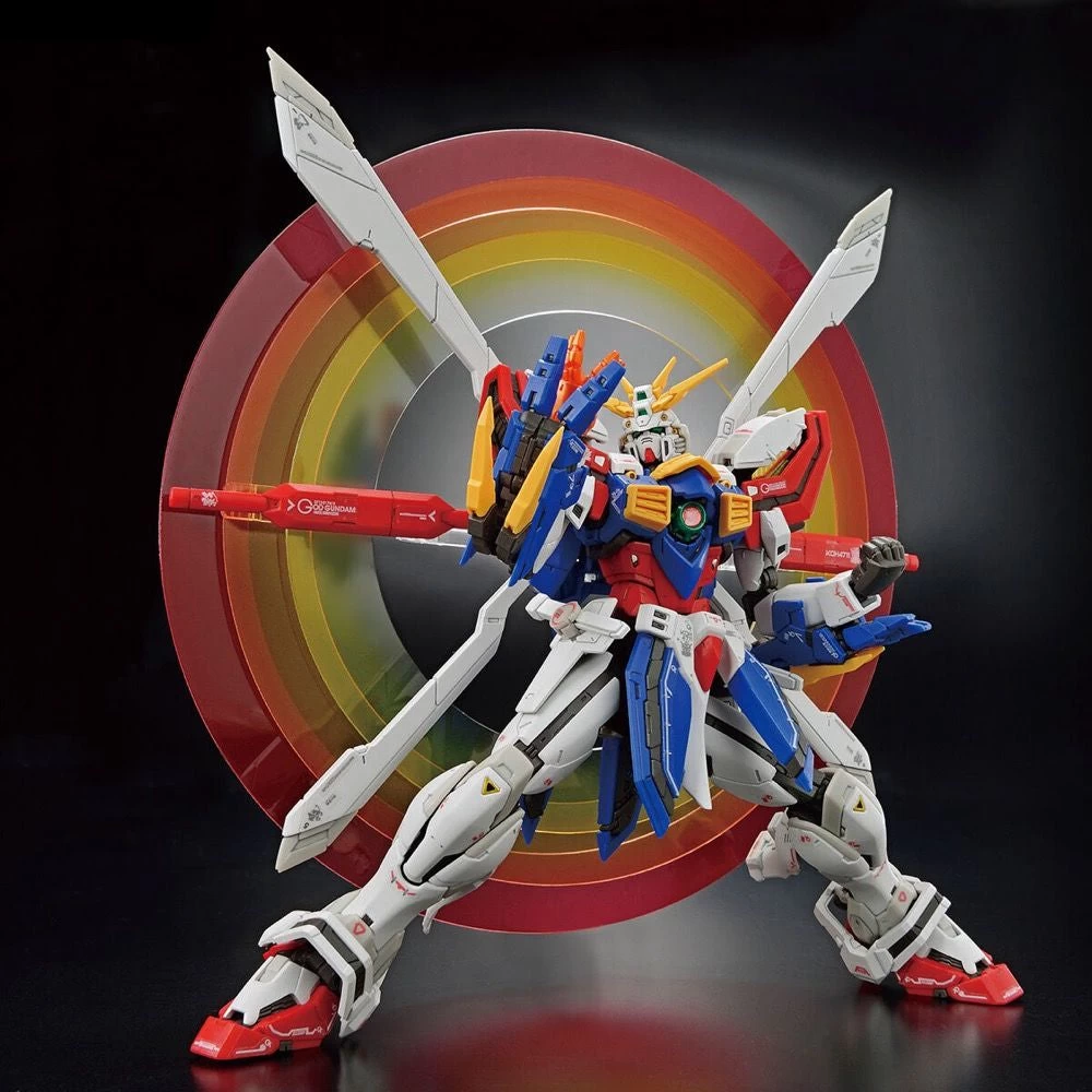 Bandai Gundam 1/144 RG #37 G Gundam GF13-017NJII God Gundam (Burning Gundam) Model Kit 1 Bandai Gundam 1/144 RG #37 G Gundam GF13-017NJII God Gundam (Burning Gundam) Model Kit