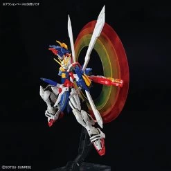 Bandai Gundam 1/144 RG #37 G Gundam GF13-017NJII God Gundam (Burning Gundam) Model Kit 22 Bandai Gundam 1/144 RG #37 G Gundam GF13-017NJII God Gundam (Burning Gundam) Model Kit -Popmart 4573102633583j