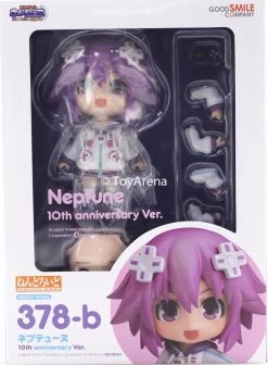 GOOD SMILE COMPANY Nendoroid #378-b Neptune (10th Anniversary Edition) Hyper Dimension Neptunia -Popmart 4580590120266