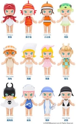POPMART MOLLY Cute Sea Creatures Series 1 1Box 12pcs