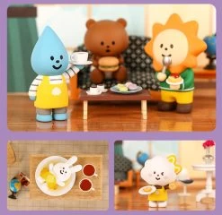 POPMART X FLUFFY HOUSE MR. WHITE CLOUD MINI SERIES 3 FLUFFY CAFE 1Box 12pcs -Popmart por20069 6