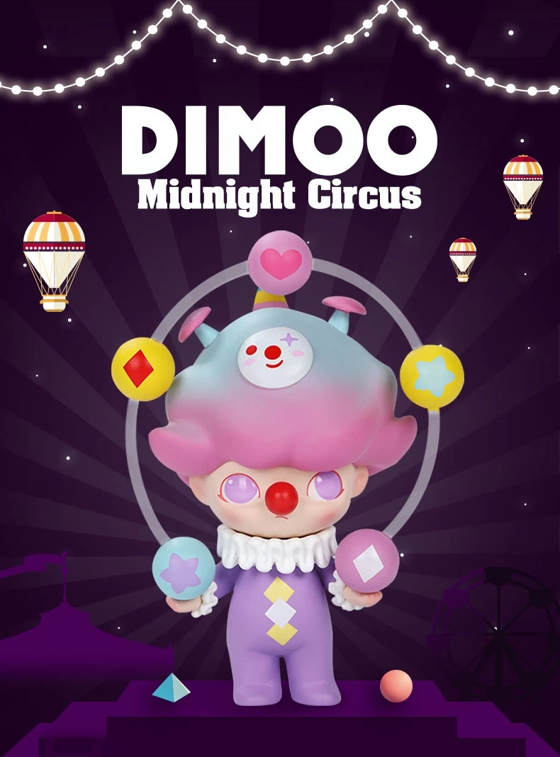 Popmart Dimoo Midnight Circus Series: 1Box (12pcs) 10 Popmart Dimoo Midnight Circus Series: 1Box (12pcs) - Image 10